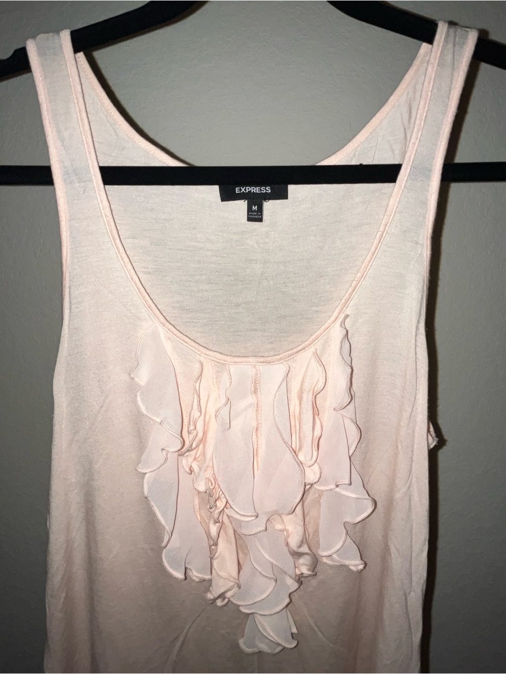 Express Ruffle Front Tank Top - Picture 2 of 6